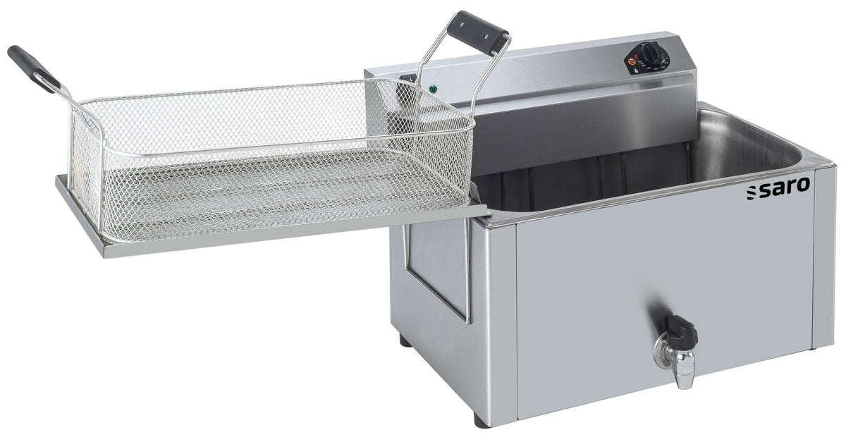 Friteuse pâtisserie - 16L - Température 0/+180°C - Cuve amovible - Robinet vidange - Saro