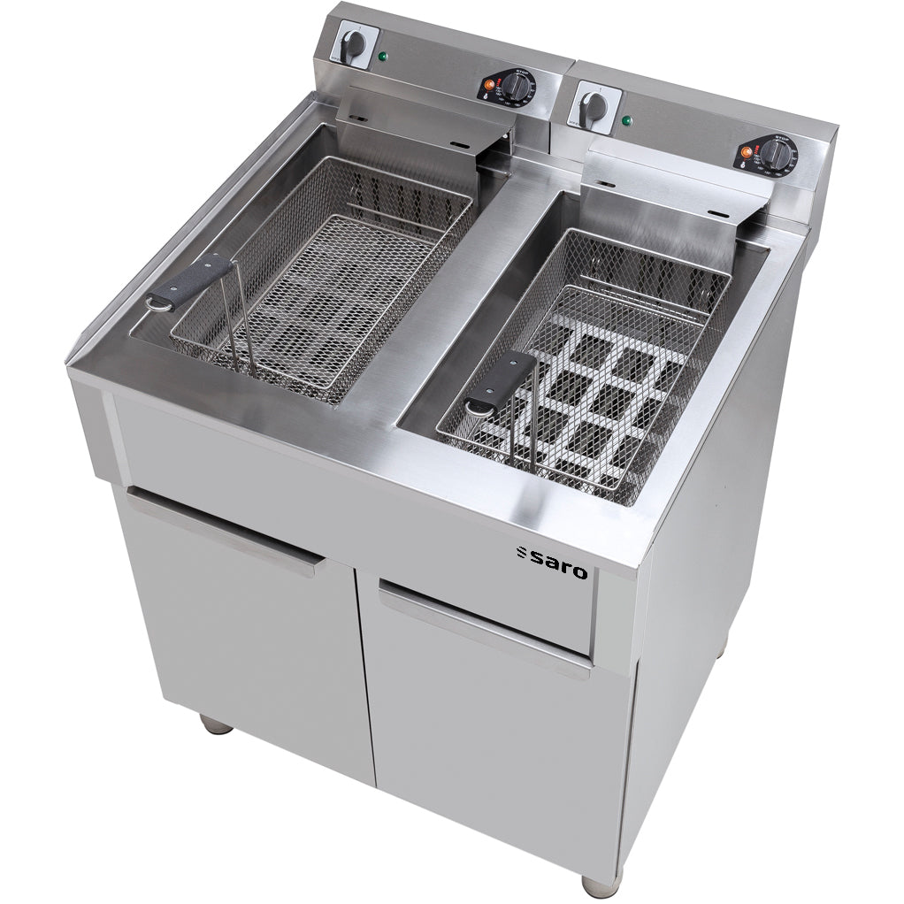 Friteuse électrique 20+20 L - Saro