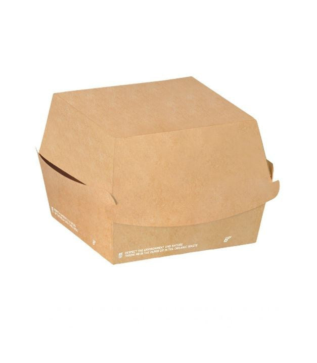 Barquette à sandwich jetableGrand 16x16 × 9 cm, lot de 50 - Ecobioshopping
