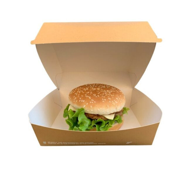 Barquette à sandwich jetableGrand 16x16 × 9 cm, lot de 300 - Ecobioshopping