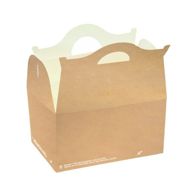 Boîte refermable jetable 20x14xh13 cm, lot de 100 - Ecobioshopping