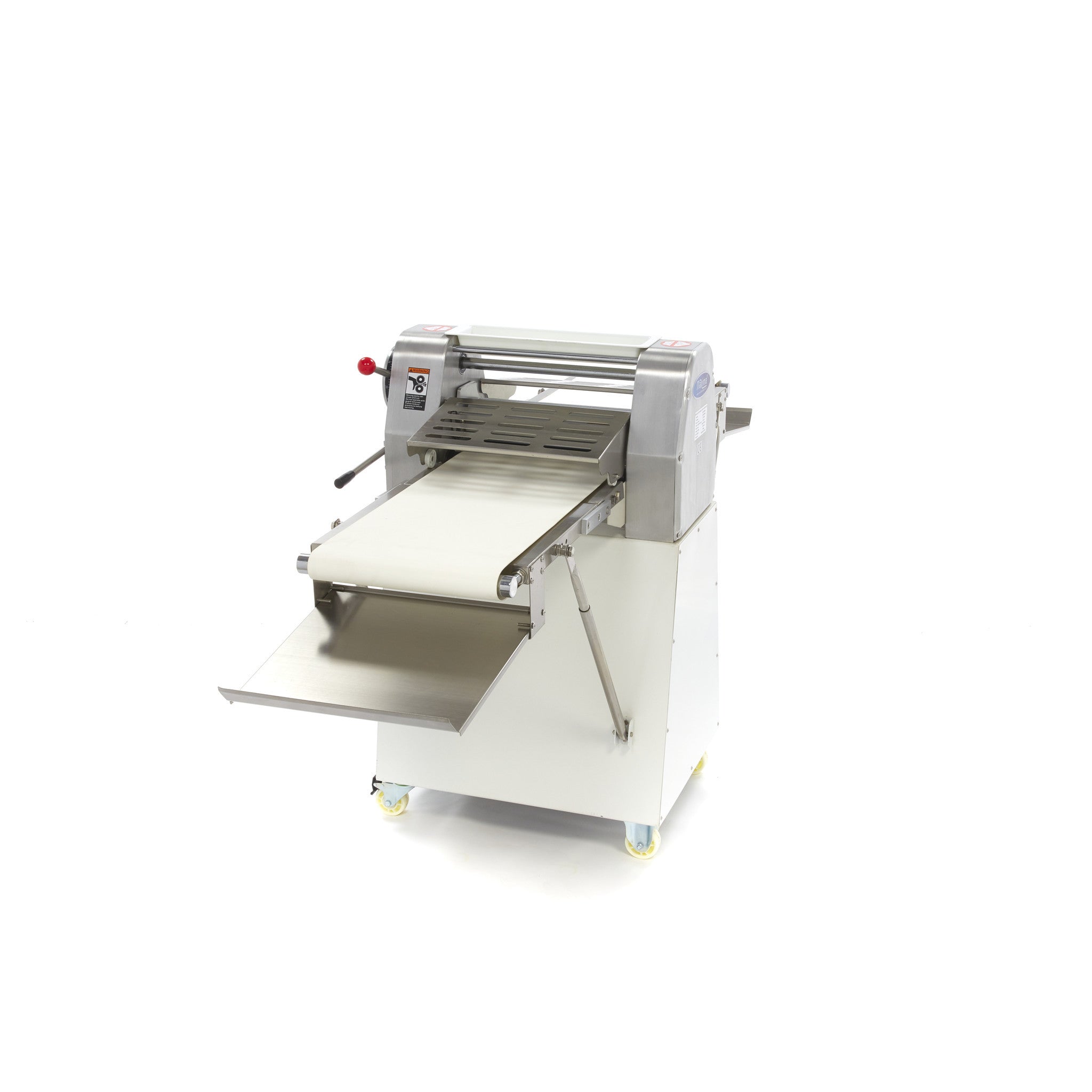 Lamineuse à pâte professionnelle pliable 38 cm - Idéale CHR - Modèle sur pied 750 W Maxima - vue 5 - Laminoir à bande pro CHR - Cuistéo