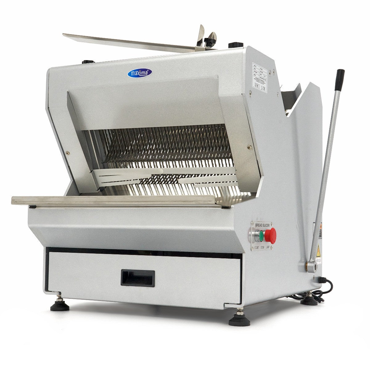 Trancheuse à pain Électrique - 10 mm 43 L 750 W Maxima - Trancheuse à pain professionnel CHR - matériel cuisine pro - Cuistéo