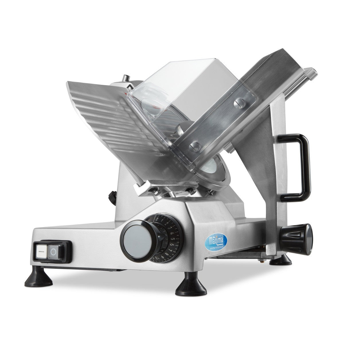 Trancheuse à jambon - Lame 22cm - Affûtage intégré - Aluminium 120 W Maxima - vue 2 - Trancheuse pro CHR - Cuistéo