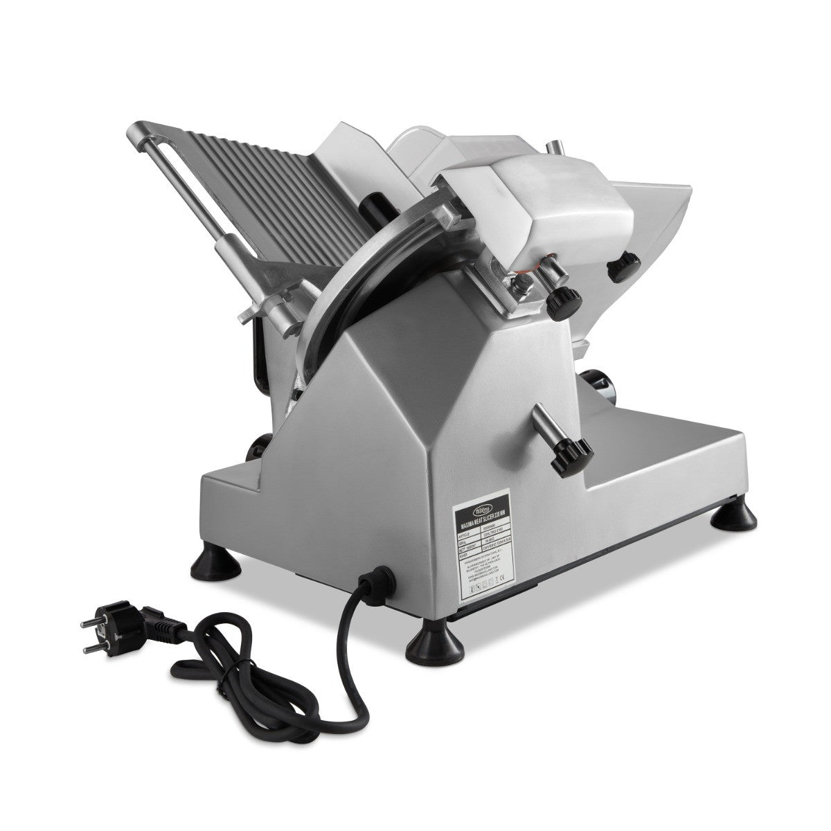 Trancheuse à jambon - Lame 22cm - Affûtage intégré - Aluminium 120 W Maxima - vue 5 - Trancheuse pro CHR - Cuistéo
