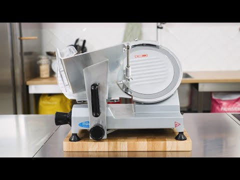 Trancheuse à jambon - Lame 22cm - Affûtage intégré - Aluminium 120 W Maxima - vue 8 - Trancheuse pro CHR - Cuistéo