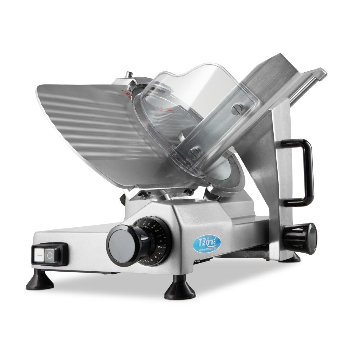 Trancheuse à jambon - Lame 25cm - Affûtage intégré - Aluminium 150 W Maxima - vue 2 - Trancheuse pro CHR - Cuistéo