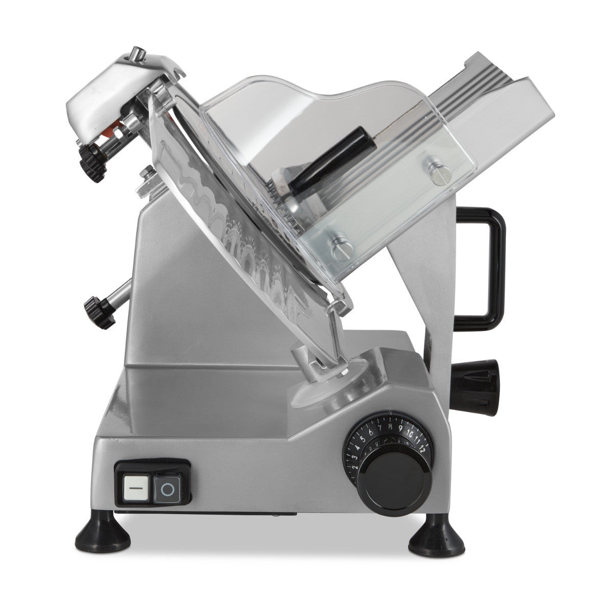 Trancheuse à jambon - Lame 25cm - Affûtage intégré - Aluminium 150 W Maxima - vue 3 - Trancheuse pro CHR - Cuistéo