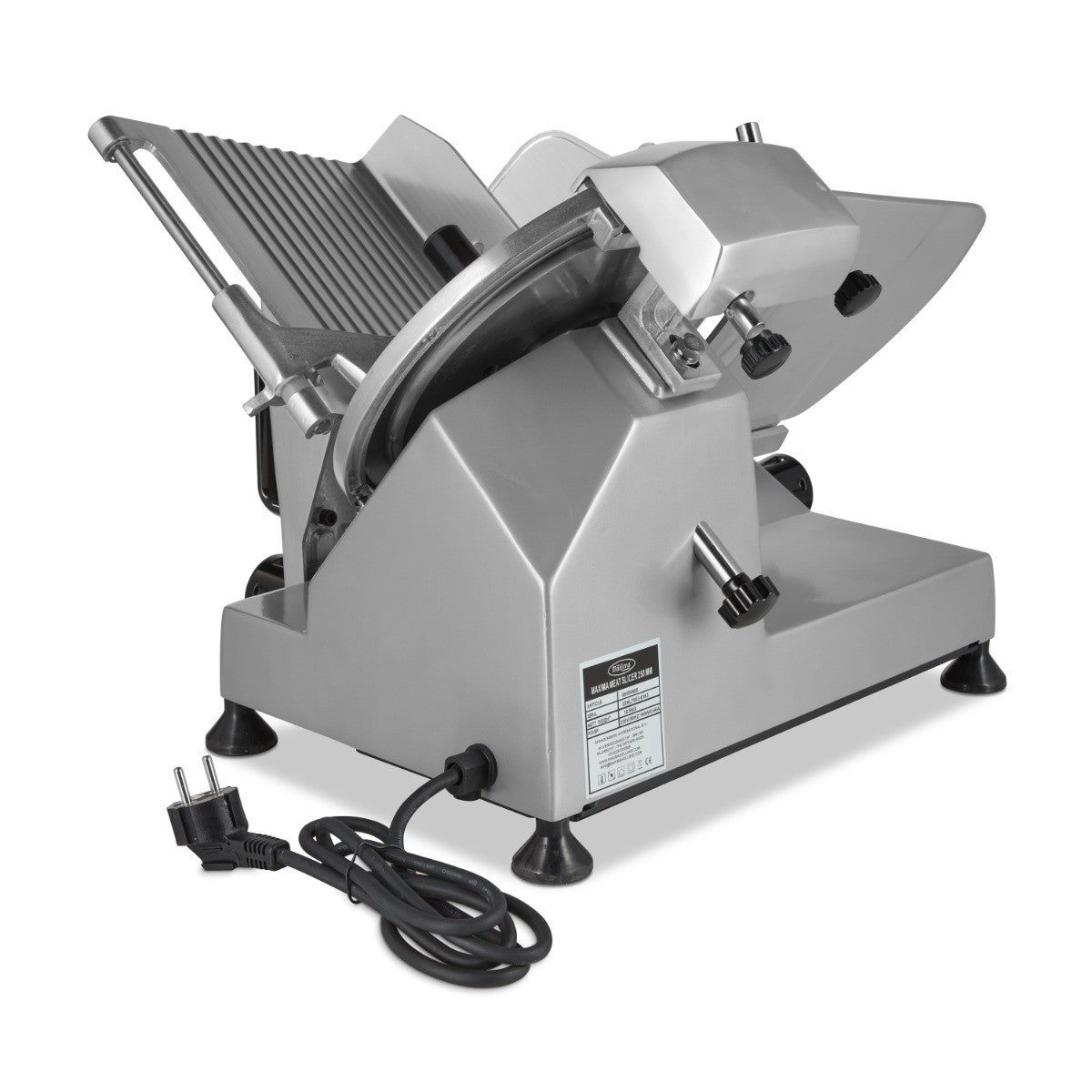 Trancheuse à jambon - Lame 25cm - Affûtage intégré - Aluminium 150 W Maxima - vue 5 - Trancheuse pro CHR - Cuistéo