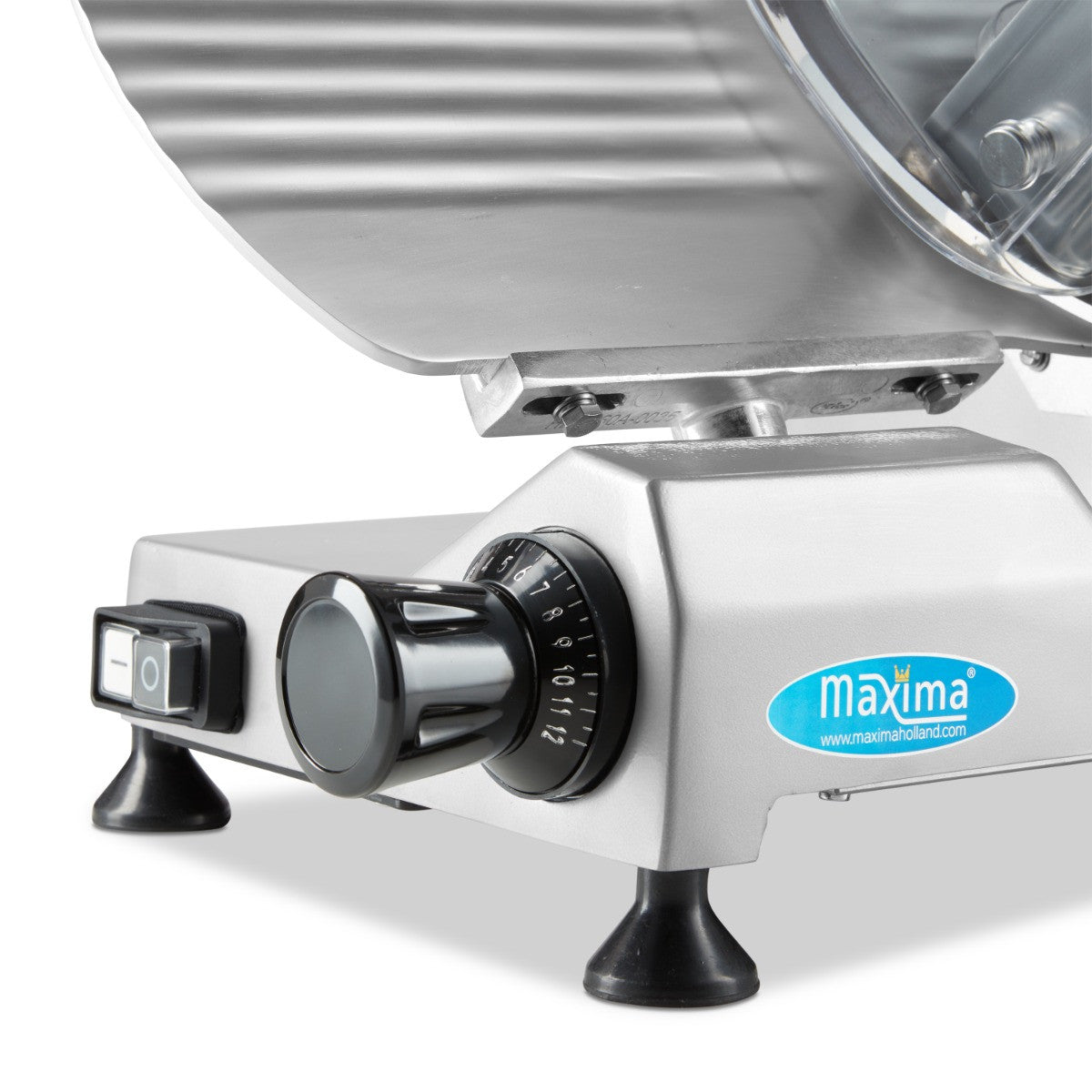 Trancheuse à jambon - Lame 25cm - Affûtage intégré - Aluminium 150 W Maxima - vue 7 - Trancheuse pro CHR - Cuistéo