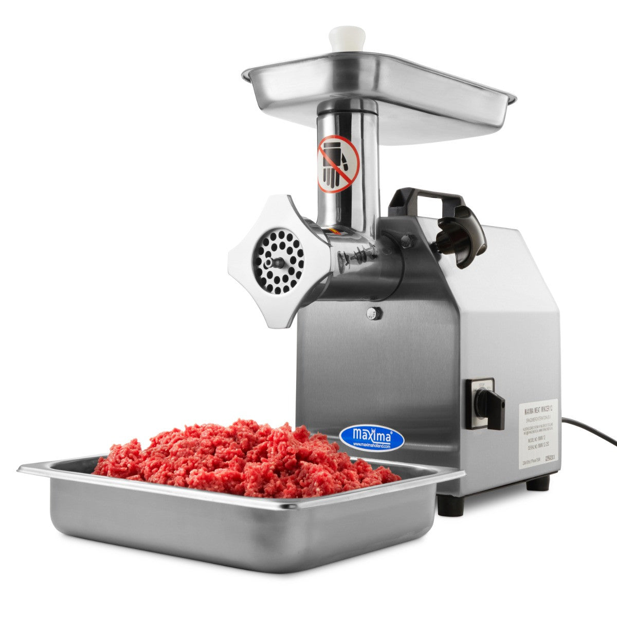 Hachoir à viande - 120 kg/h 120 L 750 W Maxima - vue 2 - Hachoir à viande pro CHR - Cuistéo