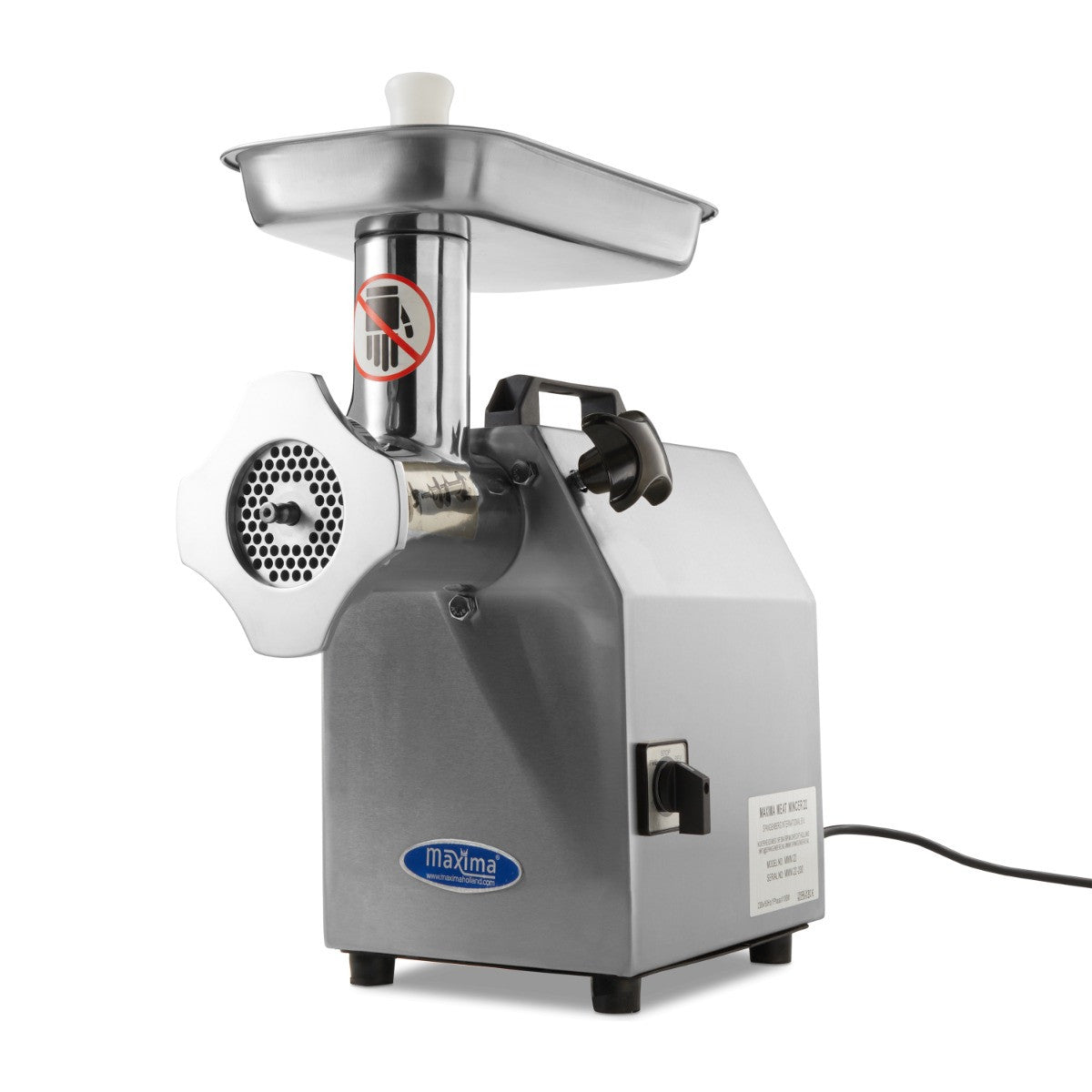 Hachoir à viande - 220 kg/h 220 L 1100 W Maxima - Hachoir à viande professionnel CHR - matériel cuisine pro - Cuistéo