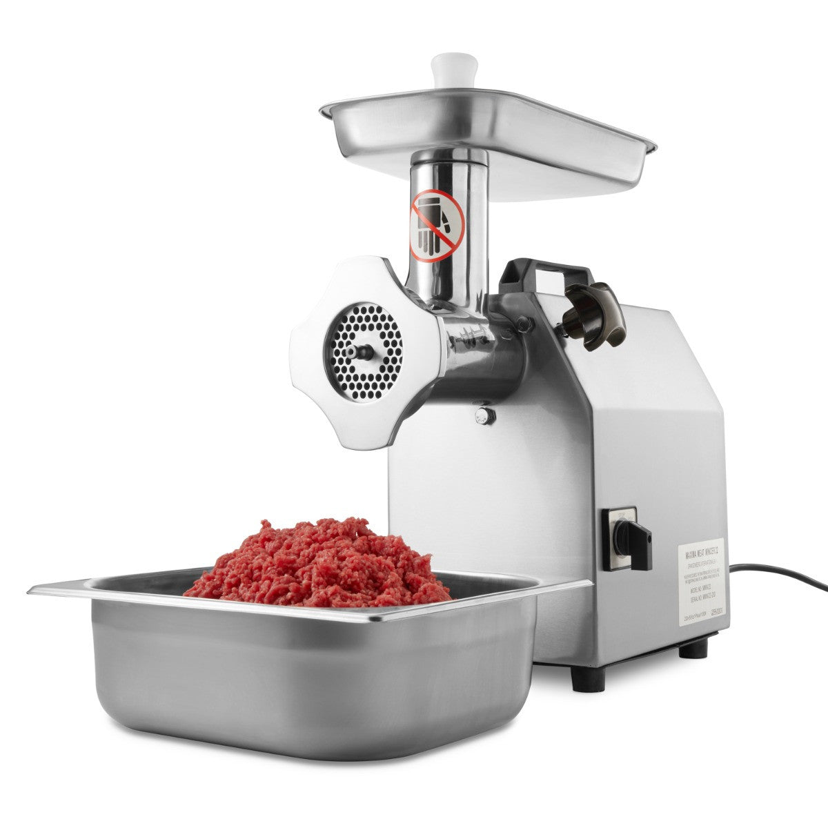 Hachoir à viande - 220 kg/h 220 L 1100 W Maxima - vue 2 - Hachoir à viande pro CHR - Cuistéo