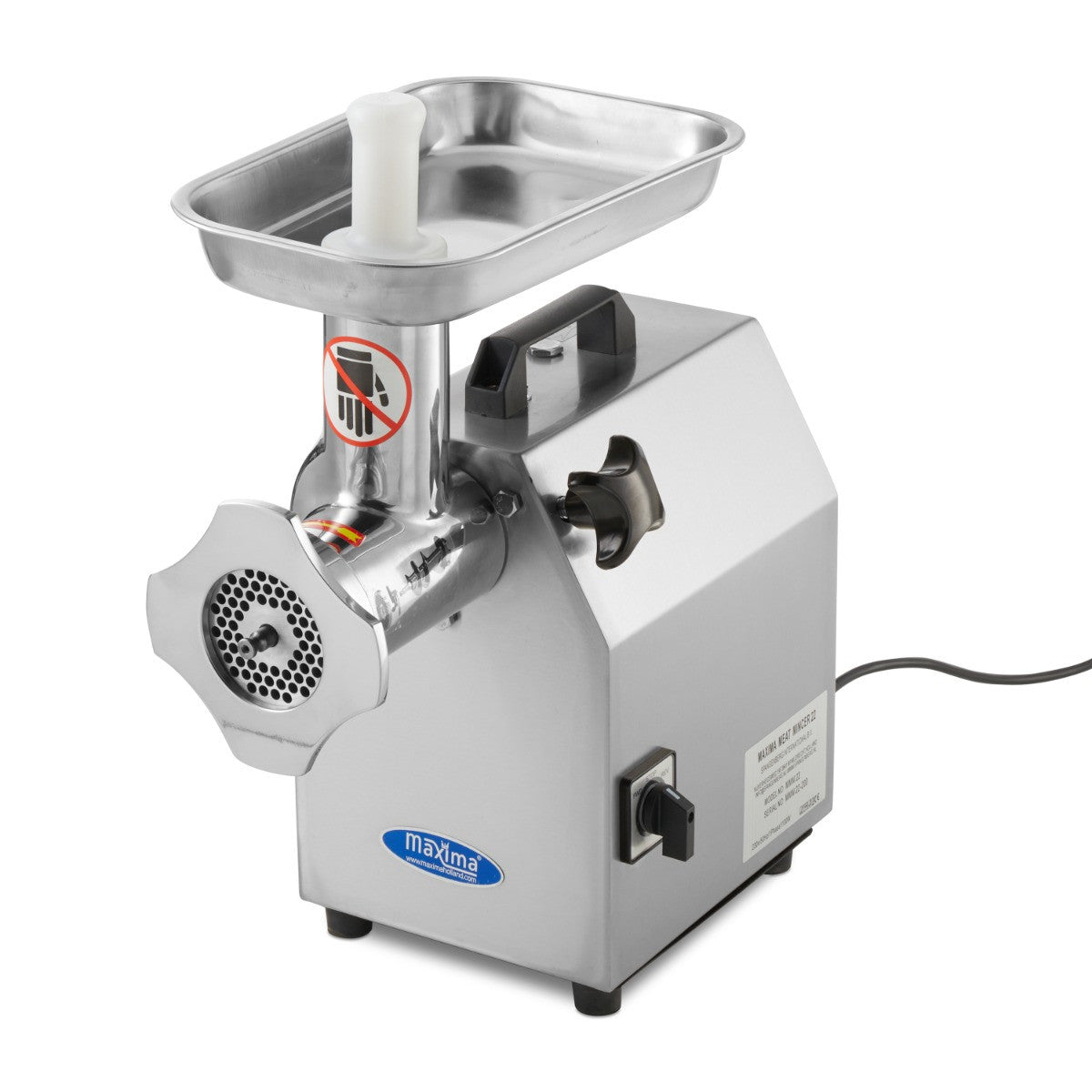 Hachoir à viande - 220 kg/h 220 L 1100 W Maxima - vue 8 - Hachoir à viande pro CHR - Cuistéo