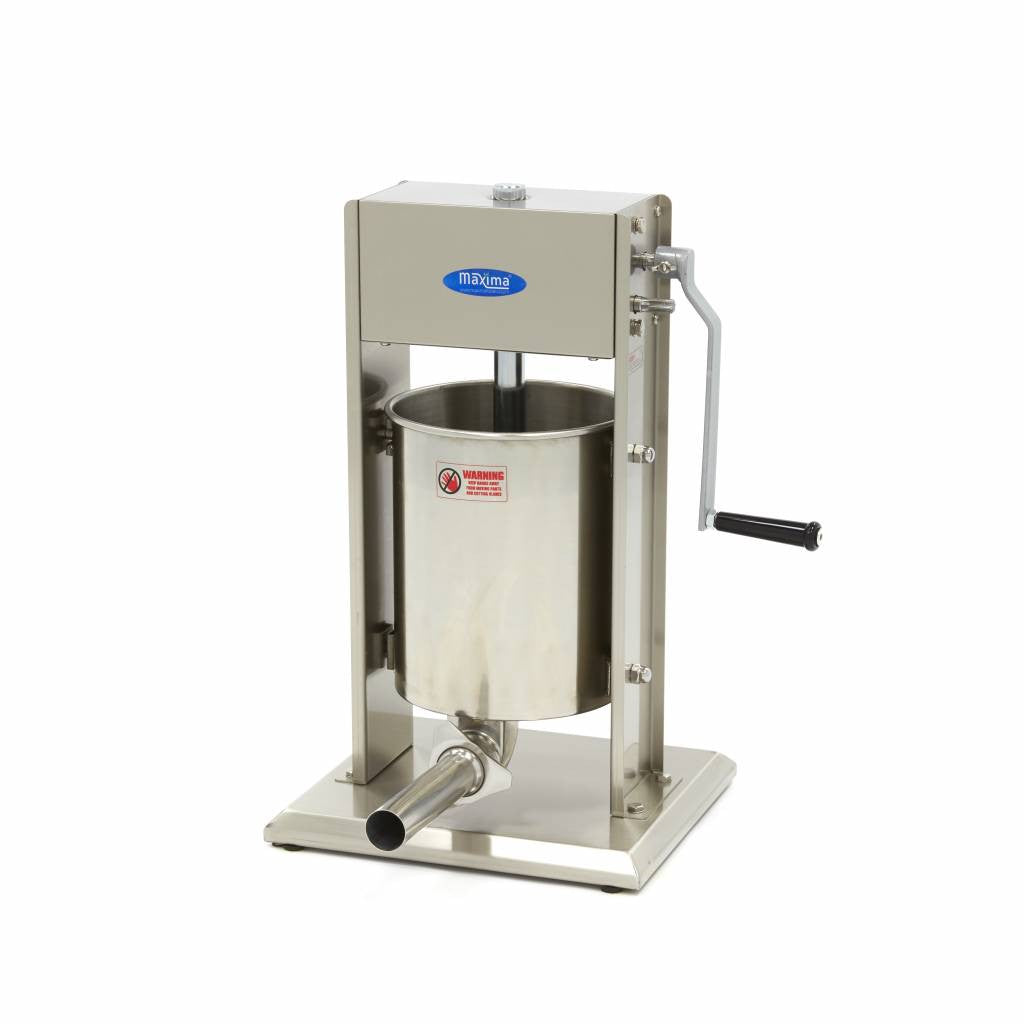 Machine à saucisse - 10L - Verticale - incluant 4 tubes de remplissage Maxima - Bourreuse à saucisses professionnel CHR - matériel cuisine pro - Cuistéo