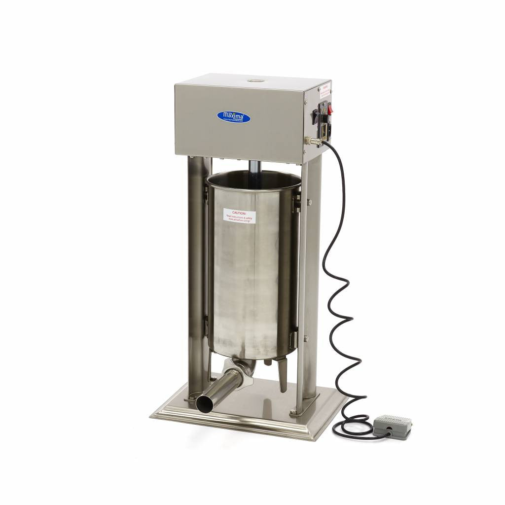 Poussoir à saucisse - 15L - Automatique - Verticale 40 W Maxima - Bourreuse à saucisses professionnel CHR - matériel cuisine pro - Cuistéo