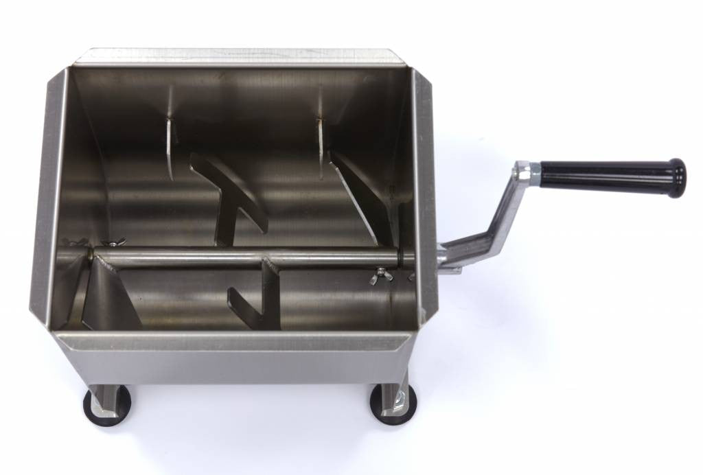 Mélangeur de viande - 10L - 7,5kg de viande - Simple essieu - Manuel Maxima - vue 3 - Matériel boucherie pro CHR - Cuistéo