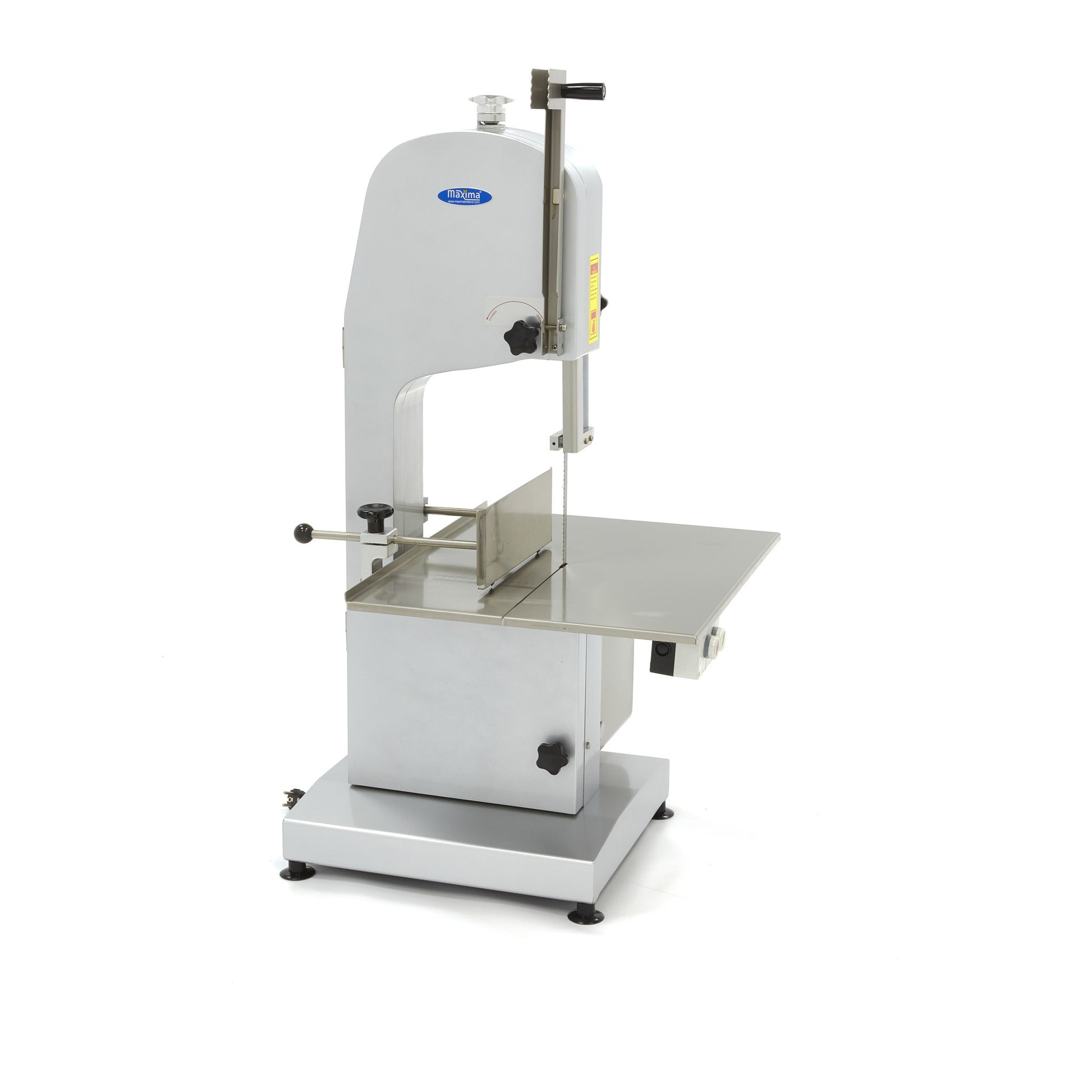 Scie à os - Longueur de scie de 204 cm - Électrique - incluant poussoir de viande 1100 W Maxima - Scie à os professionnel CHR - matériel cuisine pro - Cuistéo