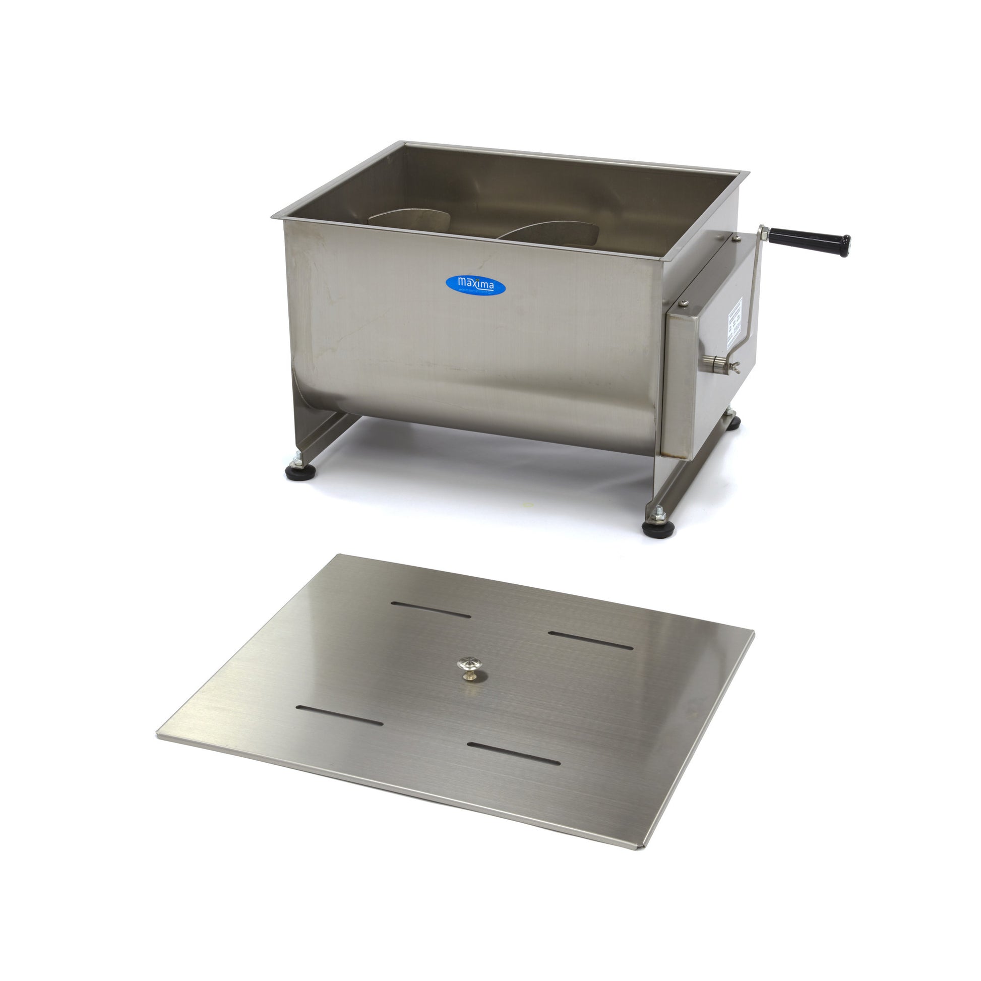 Mélangeur de viande - 50L - 43kg de viande - Double essieu - Manuel Maxima - vue 3 - Mélangeur à viande pro CHR - Cuistéo