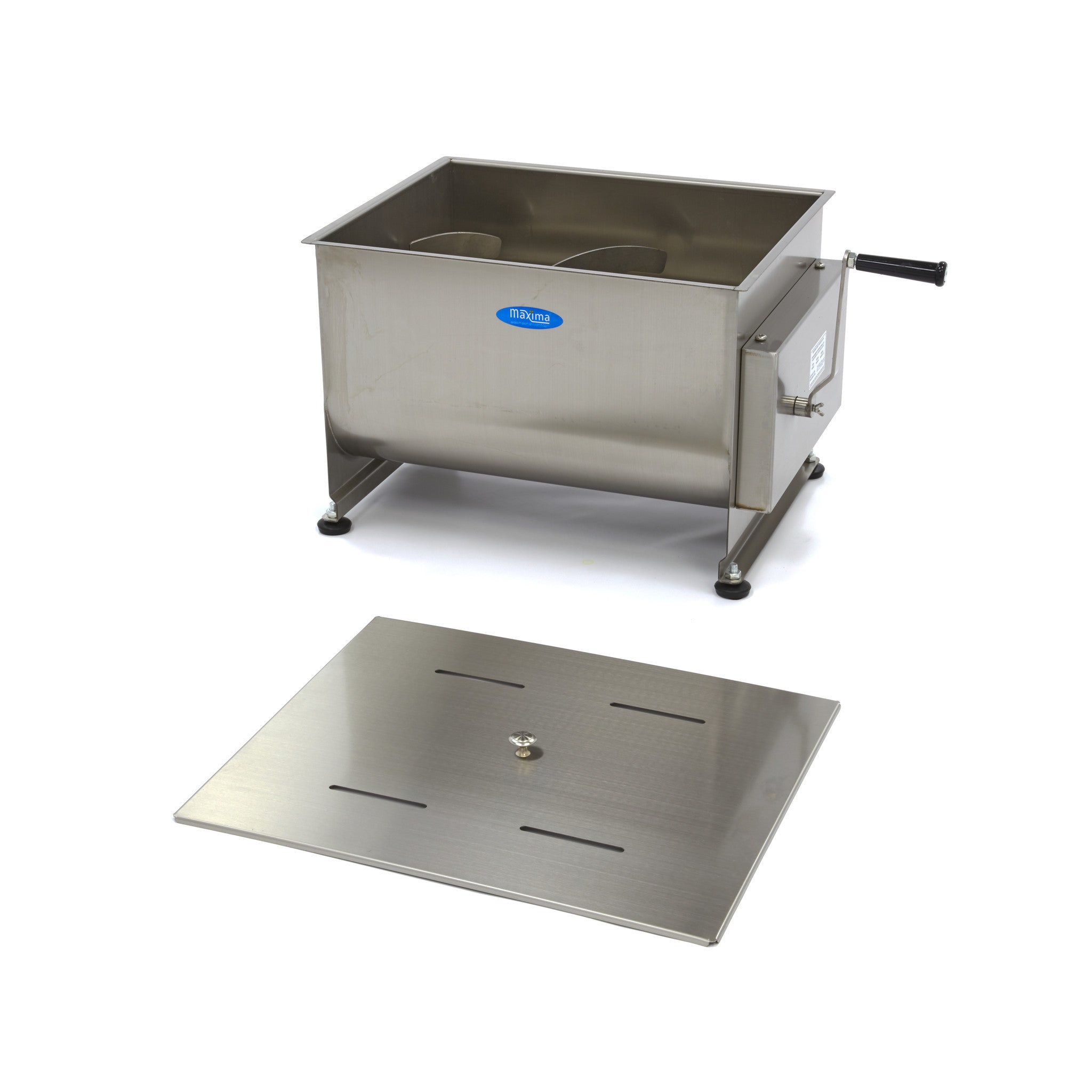 Mélangeur de viande - 50L - 43kg de viande - Double essieu - Manuel Maxima - vue 3 - Mélangeur à viande pro CHR - Cuistéo