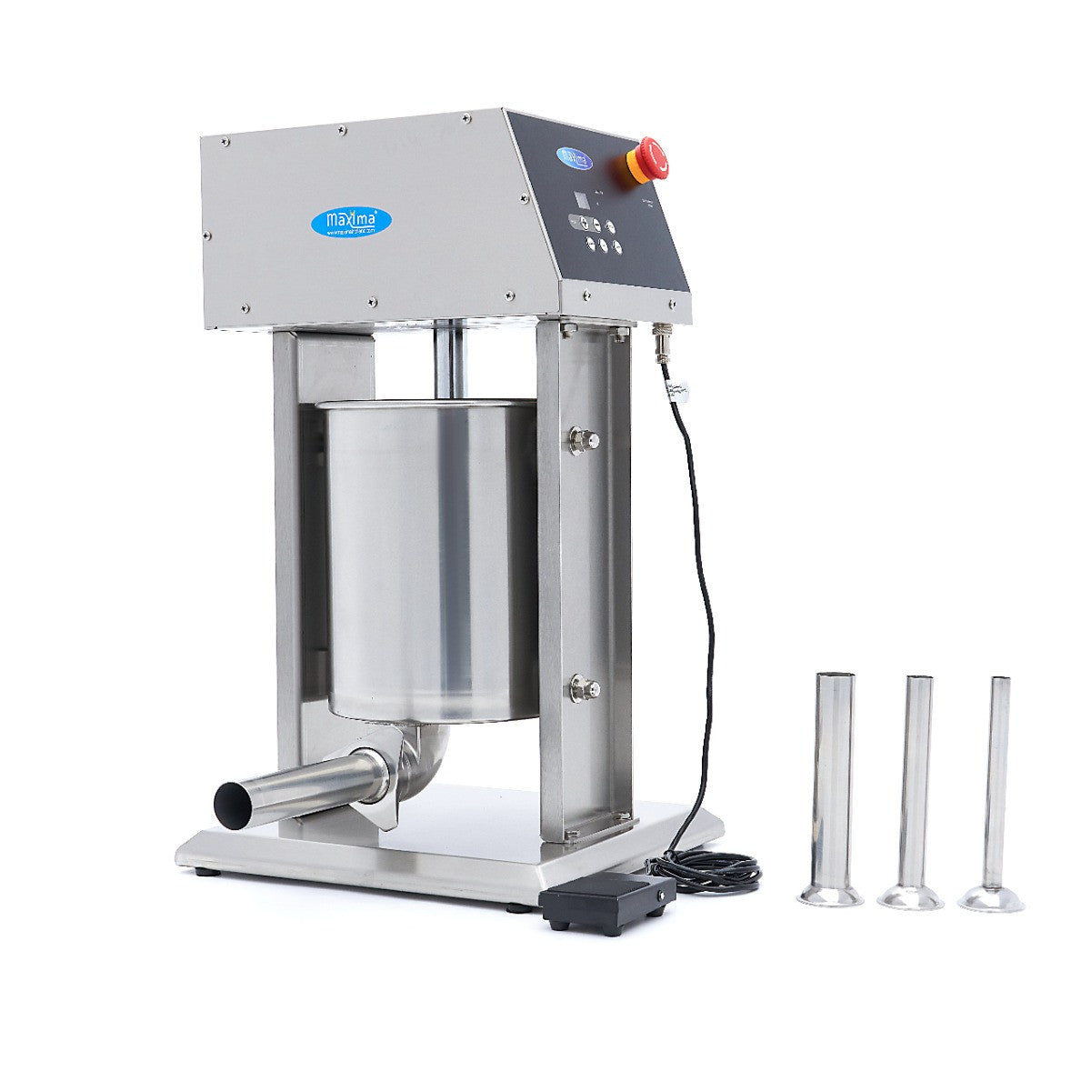 Bourreuse à saucisses - 10L - Automatique - Verticale - Affichage numérique 260 W Maxima - Bourreuse à saucisses professionnel CHR - matériel cuisine pro - Cuistéo