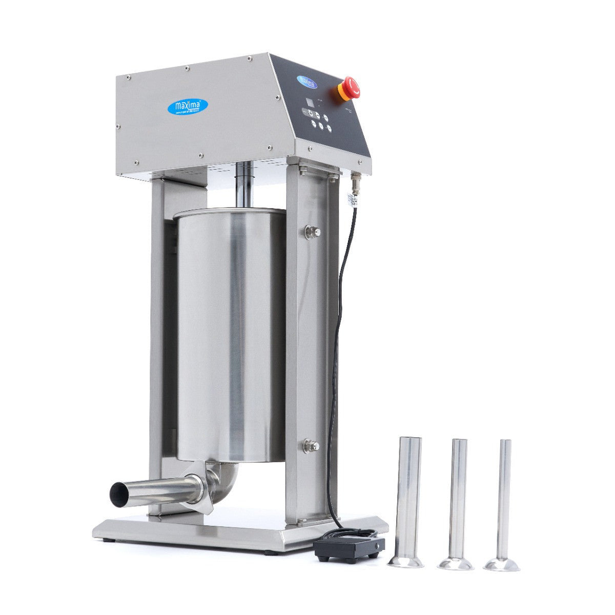 Poussoir à saucisse - 15L - Automatique - Verticale - Écran digital 260 W Maxima - Bourreuse à saucisses professionnel CHR - matériel cuisine pro - Cuistéo