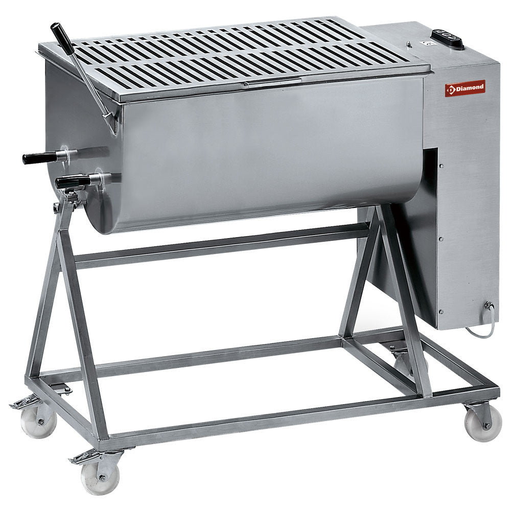 Mélangeur à viande inox 120 kg sur roues - Diamond