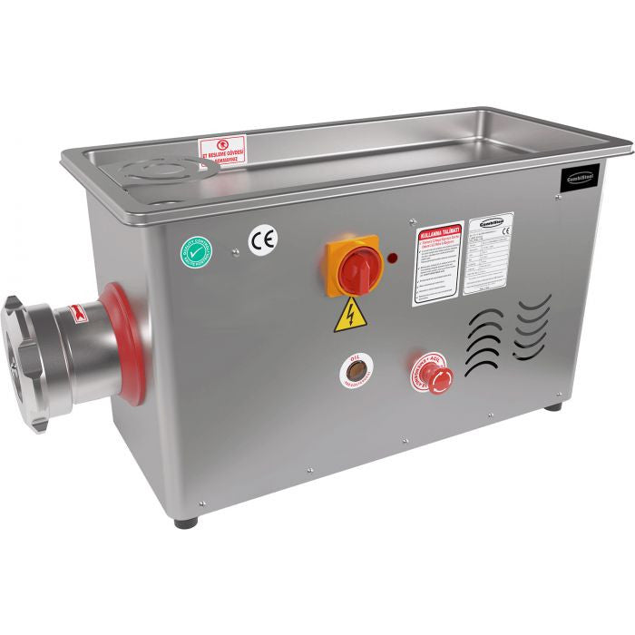 Hachoir à viande 450kg/ h avec tête fixe 400 V - L 390 x P 870 x H 530 mm - Combisteel