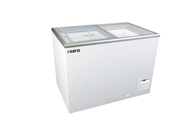 Congélateur avec couvercle coulissant en verre 331 litres - Saro