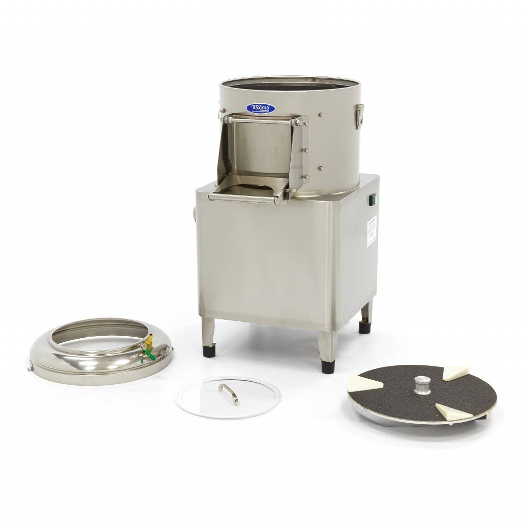 Éplucheuse à pommes de terre - 8 kg - 160 kg/h - Plaque abrasive 8 L 370 W Maxima - vue 2 - Éplucheuse pomme de terre pro CHR - Cuistéo