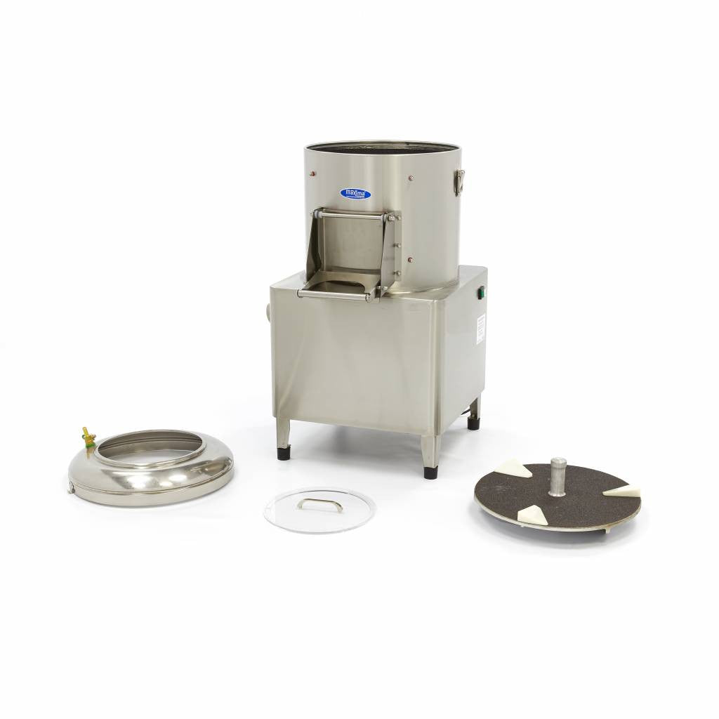 Éplucheuse à pommes de terre - 15 kg - 300 kg/h - Plaque abrasive 15 L 750 W Maxima - vue 2 - Éplucheuse pomme de terre pro CHR - Cuistéo