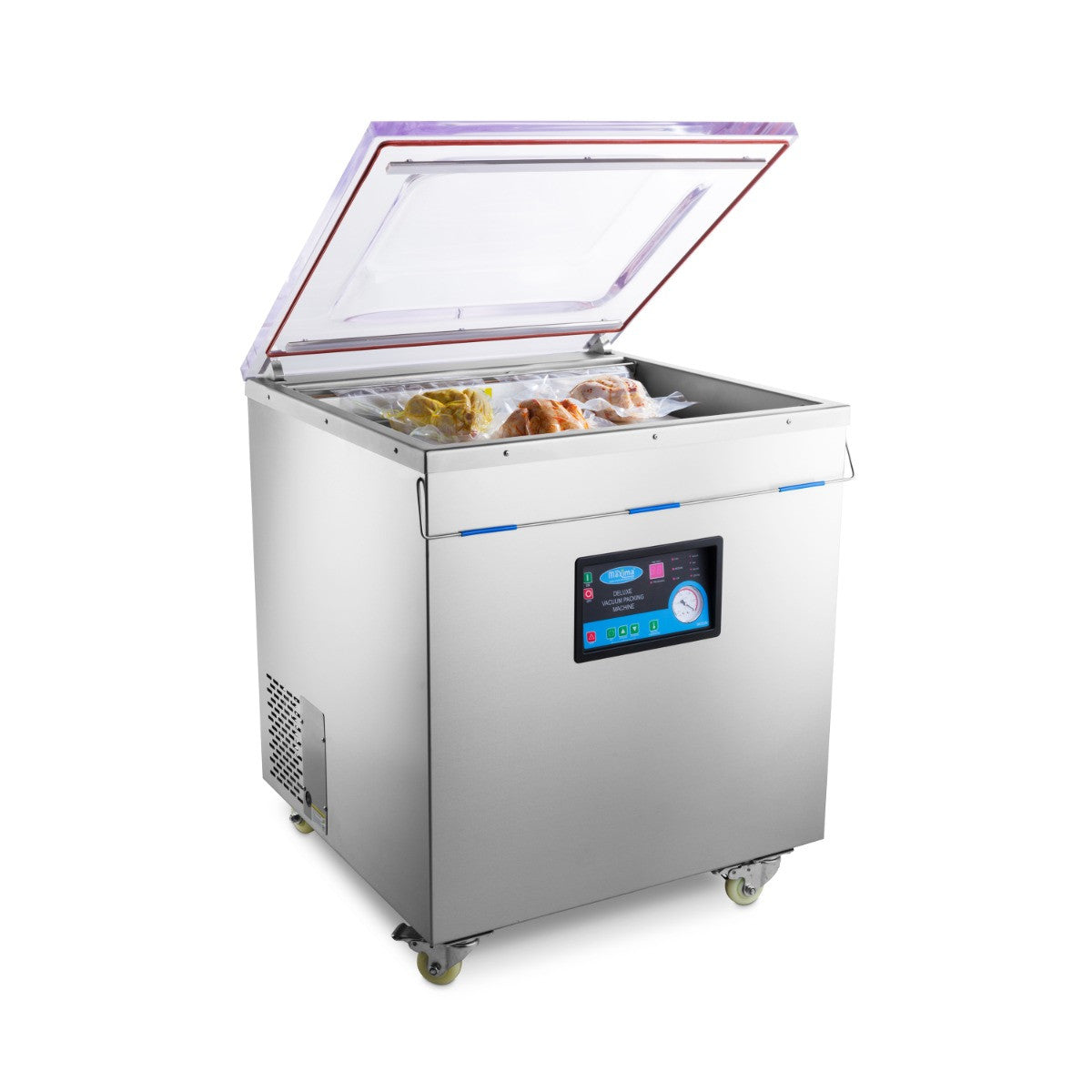 Machine d'emballage sous vide - Scellage de 70 cm - Chambre de dimensions W72 x P61 x H21,5 cm 2 L 3600 W Maxima - vue 13 - Machine sous vide pro CHR - Cuistéo