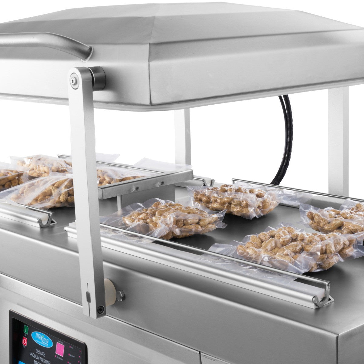 Machine d'emballage sous vide - Joint de 60 cm - Double chambre de dimensions W76 x D60 x H16cm 2 L 750 W Maxima - vue 11 - Machine sous vide pro CHR - Cuistéo