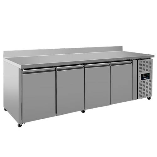 Table réfrigérée positive 4 portes GN 1/1 - L 2230 x P 700 x H 850 mm - Unninox