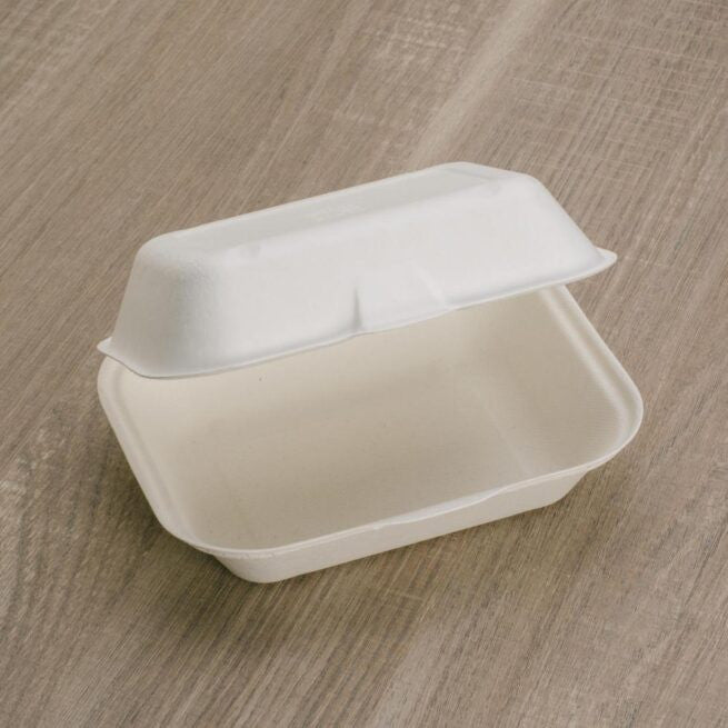 Contenant alimentaire jetable 18x14 × 8 cm, lot de 125 - Ecobioshopping