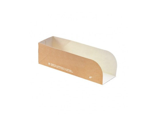 Barquette à hot-dog jetable Petit 16x5 × 5 cm, lot de 50 - Ecobioshopping