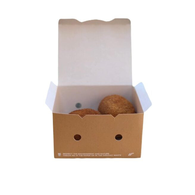 Boîte à nuggets jetable Petit 12x7 × 5 cm, lot de 700 - Ecobioshopping