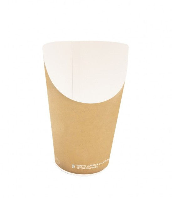 Barquette à friture moyen 8.5 x h14.5 cm, lot de 50 - Ecobioshopping