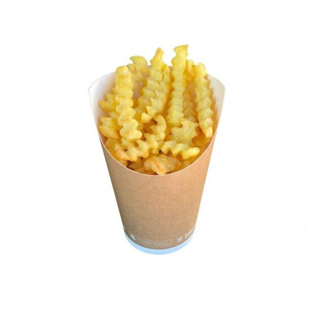 Barquette à friture Petit 7.5xh11.5 cm, lot de 2000 - Ecobioshopping