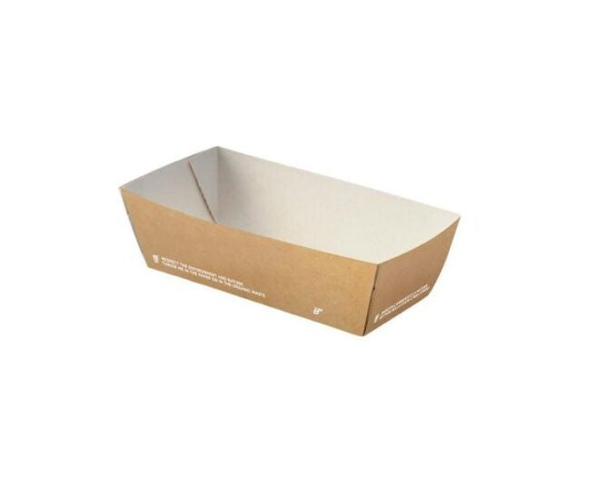 Barquette jetable pour friture Petite 12x6,8x4,5 cm, lot de 400 - Ecobioshopping