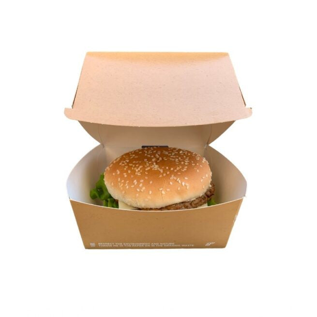 Boîte à sandwich jetable 12x12 × 10 cm, lot de 400 - Ecobioshopping