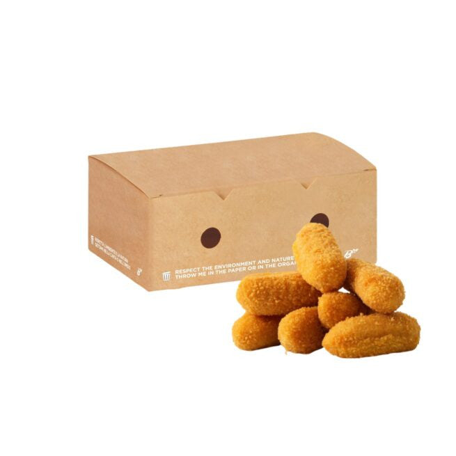 Boîte à nuggets jetable Moyen 12x10 × 7 cm, lot de 600 - Ecobioshopping
