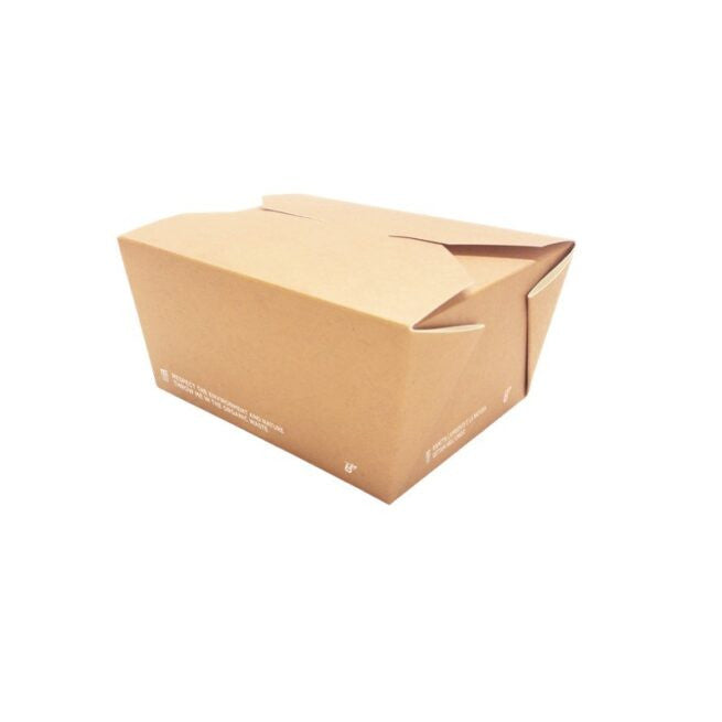 Boîte repas jetable 11x9x6,5h cm, lot de 20 - Ecobioshopping