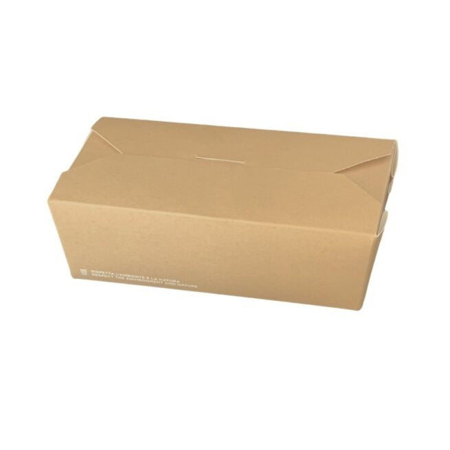Boîte repas jetable 16x9x6h cm, lot de 25 - Ecobioshopping
