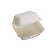 Boîte à burger jetable grand format 13,5x13,5 × 9 cm, lot de 125 - Ecobioshopping
