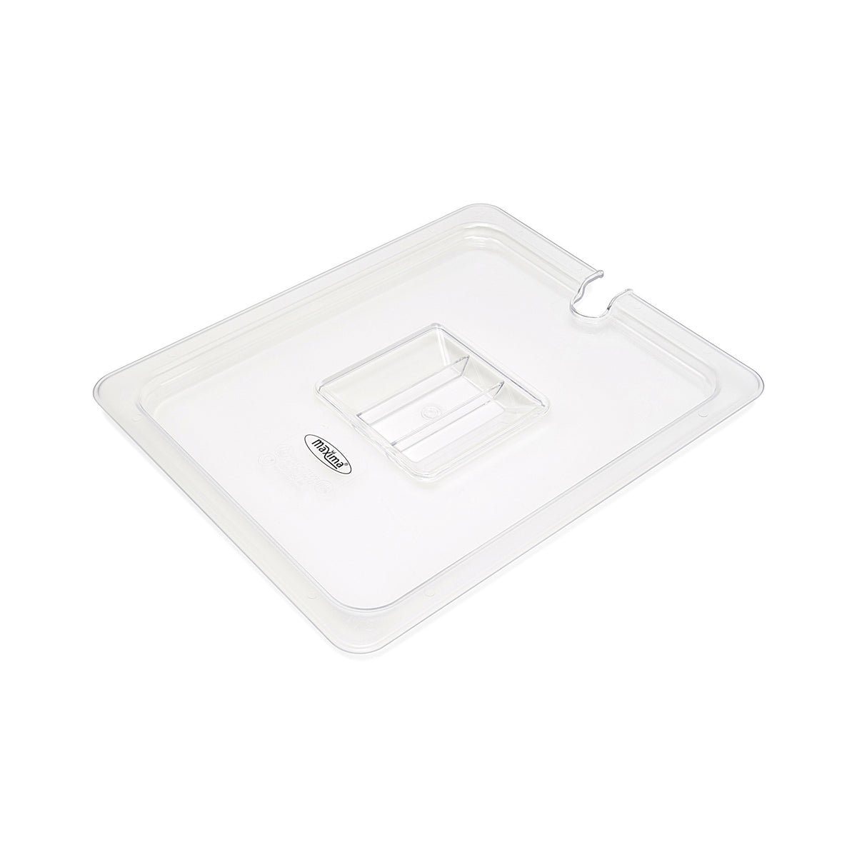 Couvercle Gastronorm - 1/2 GN - Polycarbonate - avec enfoncement Maxima - Bac GN gastronorme professionnel CHR - matériel cuisine pro - Cuistéo