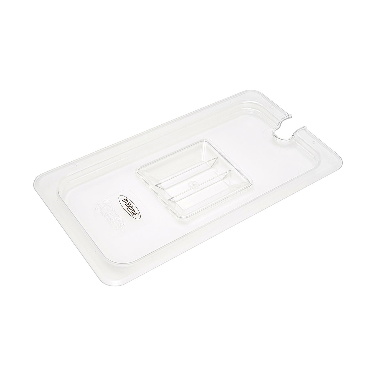 Couvercle Gastronorm - 1/3 GN - Polycarbonate - avec enfoncement Maxima - Bac GN gastronorme professionnel CHR - matériel cuisine pro - Cuistéo