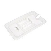 Couvercle Gastronorm - 1/6 GN - Polycarbonate - avec enfoncement Maxima - Bac GN gastronorme professionnel CHR - matériel cuisine pro - Cuistéo