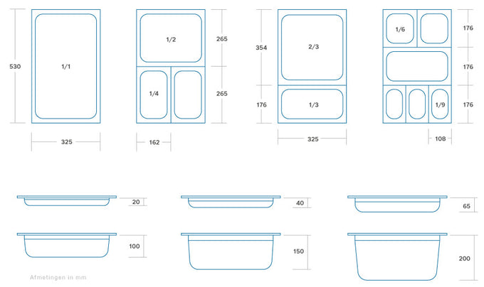 Bac Gastronorme - 1/2 GN - Profondeur de 20 cm - Polycarbonate 12.5 L Maxima - vue 3 - Bac GN gastronorme pro CHR - Cuistéo