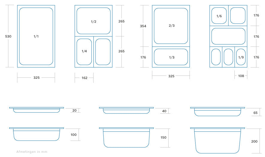 Bac gastronorme - GN 1/3 - Profondeur de 15cm - Polycarbonate 6.0 L Maxima - vue 3 - Bac GN gastronorme pro CHR - Cuistéo